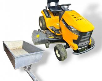 99 CubCadetXT1RidingLawnMowerwCraftsmanDumpCart