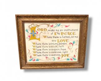 30 VintageStFrancisPrayerFramedArtwork