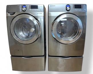 89 SamsungFrontLoadWasherDryerSetwPedestalsVRTSteam