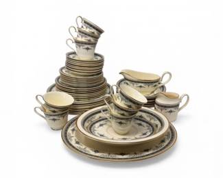 5 MintonGrasmereFineBoneChinaSetfor8PlatesCupsTeapot