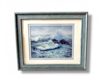 96 KathyWhitsonSmeltSandsCoastalWavePrintFramedArt