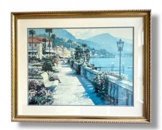 60 HowardBehrensBellagioPromenadeLargeFramedPrint