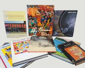 3075Modern Art Books  Hopper, Johns, Hockney, Pollock