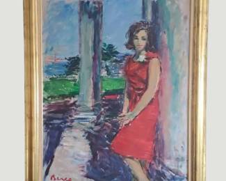 3092Demetre de Berea Gwen, San Francisco Oil on Canvas 1965  30 x 40  Provenance  Documentation