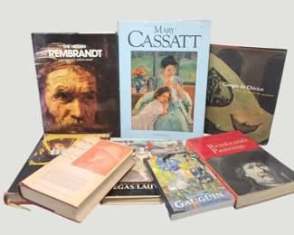 3078Collection of Art Reference Books  Rembrandt, Mary Cassatt, Gauguin, Renoir, and More