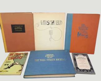 3073Collection of Cartoon and Illustration Books  Hirschfeld, Punch and Graphic Humor