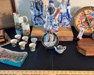 Flavors Of The Orient - Dragon ware, sake set, photo frame, figurines boxes, and more