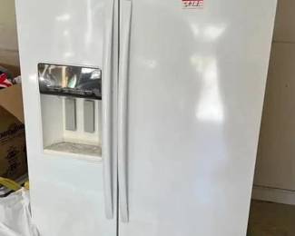 Refrigerator will be emptied out. icemaker does not work however, the water function is good. Perfect for garage or basement entertainment fridge.