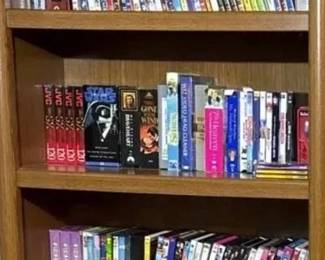 2 Solid wood generously sized end tables, with storage. Bookcase with hidden storage below and 3 open shelves on top (items on bookshelf are NOT included). End table dimensions (26.5w/26.5d/34h) bookcase dimensions 30w/13d72h)