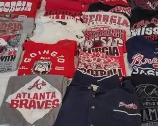 Georgia Fan T-Shirts XXL Falcons, Braves, Georgia Bulldogs XXL (go dawgs!)