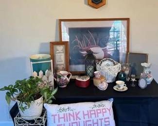 Country Collection Beautiful collection of country decor, artwork prints, quartz clock, house plants, and more