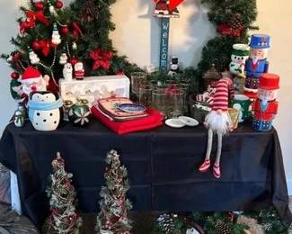 Christmas Extravaganza Part One Grouping of miscellaneous Christmas holiday decor