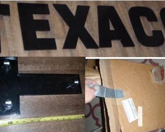 1970s new 12" x 1.2" thick raised plexiglass letters; still in shipping and adhesive; protective plexiglass paper still in place; never used. 