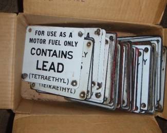 Vintage Texaco Porcelain signs for pumps