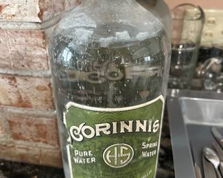 Vintage Hinckley & Schmitt Bottle Corinnis Spring WATER Glass Jug 1 Gallon (2 available)