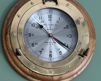 Bell Clock Co. nautical wall clock