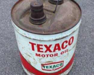 Vintage Texaco oil can