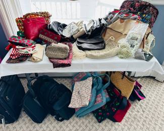 Many purses! 