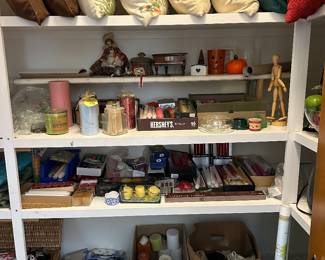 Many candles and decorative pillows!