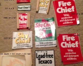 Vintage Texaco stickers (approximately 150)