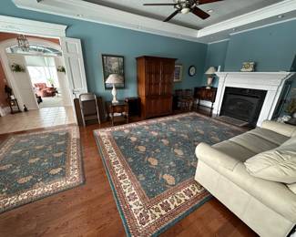 3 matching area rugs: 113" x 156", 5' x 8', 2' x 3'