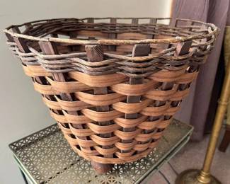 29 Vintage Woven Footed Planter