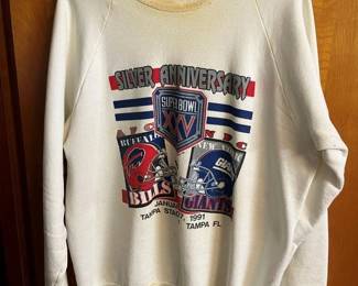 29 Buffalo Bills Superbowl Silver Anniversary Sweatshirt 