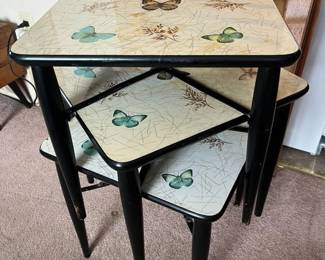 29 Vintage Butterfly Stacking Tables