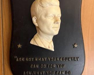 29 JFK Ceramic Plaque