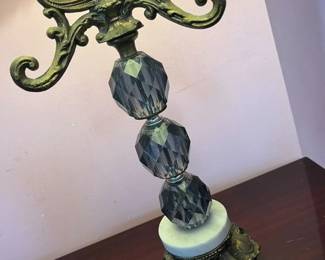 29 Hollywood Regency Vintage Tall Table Lamp Detail