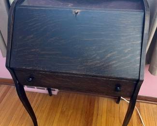 29 Vintage White Oak Secretary Desk