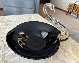 29 Viking Vintage Swan Console Bowl