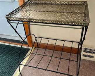 29 MCM Butler Tray Accent Table