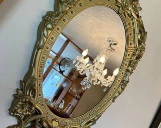 29 Syroco MidCentury Acanthus Leaf Wall Mirror