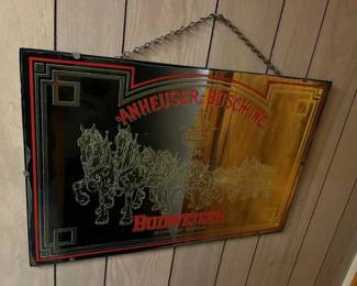 29 Budweiser Clydesdale Bar Mirror