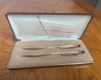Cross Century Classic 10K Gold Filled Ballpoint Pen and Mechanical Pencil Set