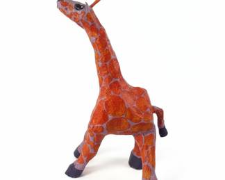 Handmade Papier-Mâché 4ft Giraffe Sculpture