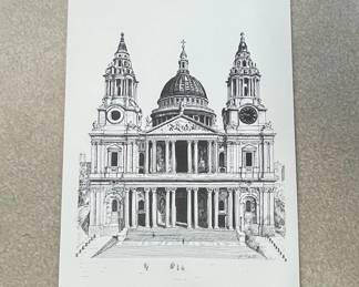 London Landmarks Illustrated Postcards