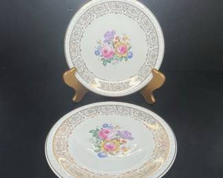 SmithTaylor China Floral Plates