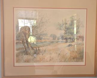 Landscape Watercolor Painting by Jeremy King