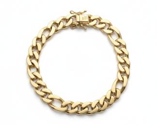 14k Gold Curb Link Bracelet