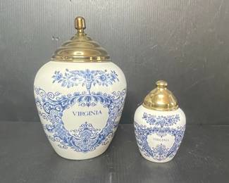 Royal Goedewaagen "Virginia" Tobacco Jars