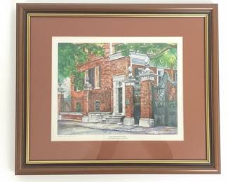 The Pineapple House, Charleston, South Carolina Print by M. Lawrence