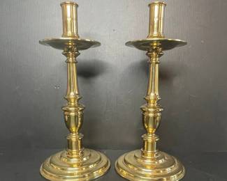 Virginia Metalcrafters "Colonial Williamsburg" Brass Candlesticks