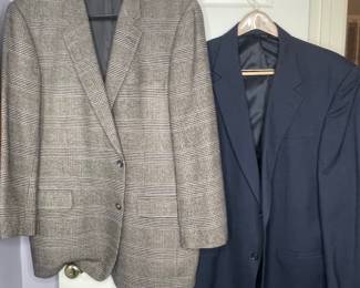 Men's Plaid and Navy Blazers
