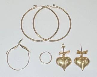 14k Gold Earrings & Pendant