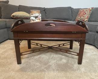 Mahogany Butler Tray Coffee Table