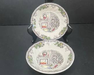 Johnson Brothers Old EnglishChristmas Carol Pattern Small Bowls