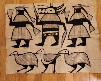 Vintage African Korhogo Mud Cloth Senufo Textile