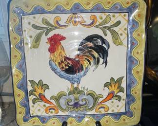 Rooster Decorative Plate